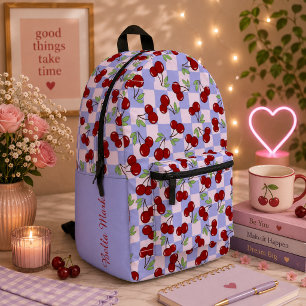 Mochila Impresa Patrón de cereza dulce