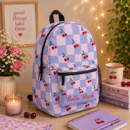 Mochila Impresa Patrón de cereza dulce
