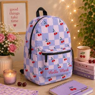 Mochila Impresa Patrón de cereza dulce