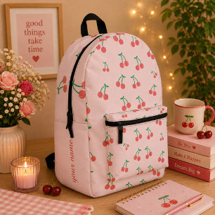 Mochila Impresa Patrón de cereza dulce
