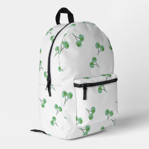 Mochila Impresa Patrón de cerezas verdes
