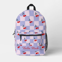 Mochila Impresa Patrón de cerezo dulce