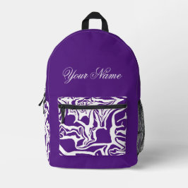 Mochila Impresa Patrón de col