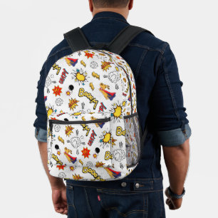 Mochila Impresa Patrón de Cómic