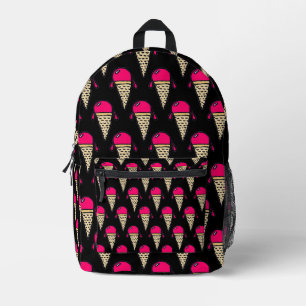 Mochila Impresa Patrón de Cono de Helado