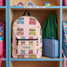 Patrón de crayones lindos para volver a la escuela