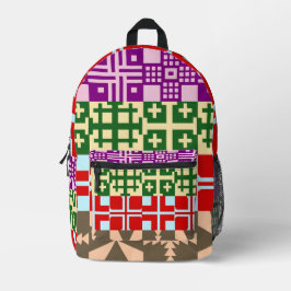 Mochila Impresa Patrón de cruces cristianas 1