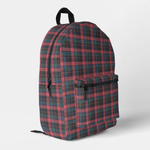 Mochila Impresa Patrón de Cuadro Clásico
