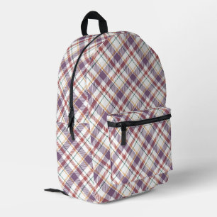 Mochila Impresa Patrón de Cuadro Clásico