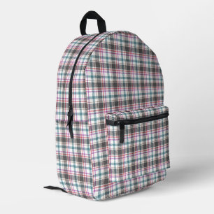 Mochila Impresa Patrón de Cuadro Clásico