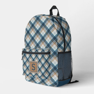 Mochila Impresa Patrón de cuadros escoceses personalizado y hecho 