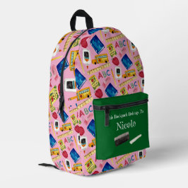 Mochila Impresa Patrón de días escolares