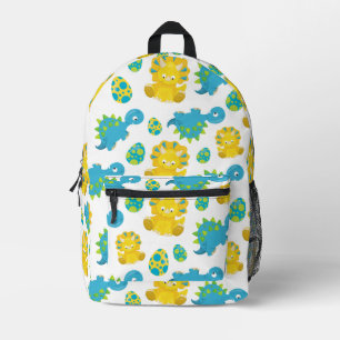 Mochila Impresa Patrón De Dinosaurios, Dinosaurios Cutos, Dino Beb