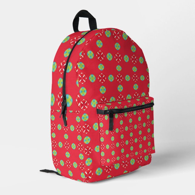 Mochila Impresa Patrón de encanto de vacaciones 03 para navidades  (Esquina izquierda trasera)