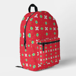 Mochila Impresa Patrón de encanto navideño 02 -