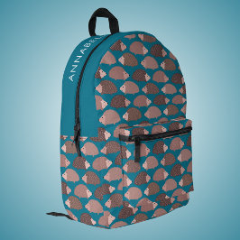 Mochila Impresa Patrón de erizo