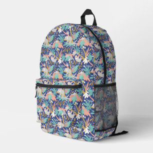 Mochila Impresa Patrón de eslora azul tropical