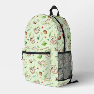 Mochila Impresa Patrón de eslora de coco tropical