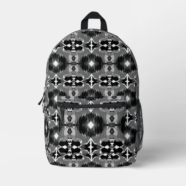 Mochila Impresa Patrón de Espejo de Sombra  (Anverso)