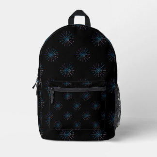 Mochila Impresa Patrón de Estallido de Estrellas de Medianoche | C