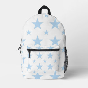 Mochila Impresa Patrón de Estrellas Azules Constelación Pastel par
