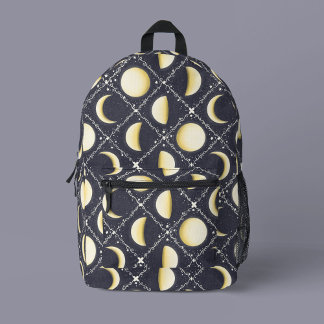 Mochila Impresa Patrón de fases celestes de la luna
