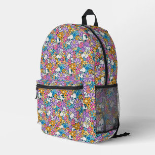 Mochila Impresa Patrón de flor Snoopy & Woodstock