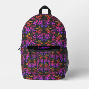 Mochila Impresa Patrón de flores de Rosa tenciadas personalizado