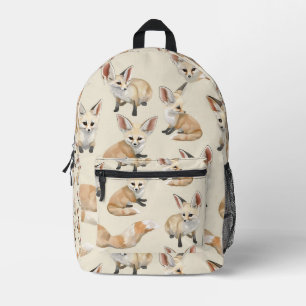 Mochila Impresa Patrón de Fox Fennec