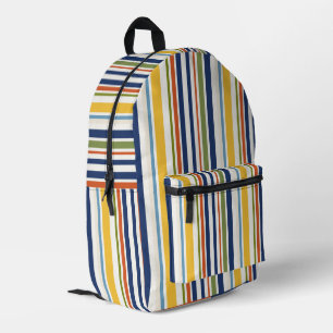 Mochila Impresa Patrón de franja vertical colorida moderna