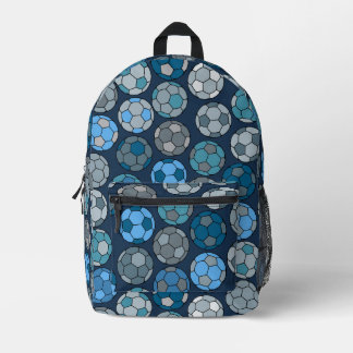 Mochila Impresa Patrón de fútbol colorido