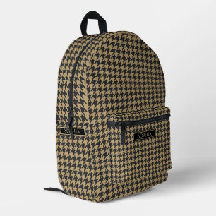 Mochila Impresa Patrón de gallo-Palo-Taupe-