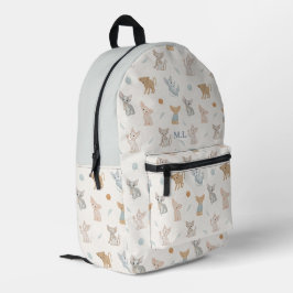 Mochila Impresa Patrón de gato Sphynx lindo personalizado con mono