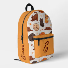 Patrón de gatos lindos con nombre personalizado pa