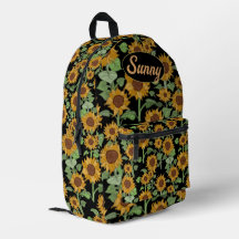 Patrón de girasoles de Cottagecore