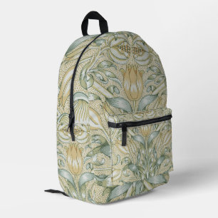 Mochila Impresa Patrón de granada antiguo William Morris Lily