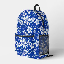 PATRON DE HAWAÍ AZUL EN AZUL REAL