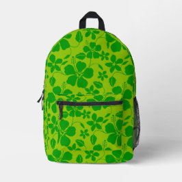 MOCHILA IMPRESA PATRÓN DE HAWAÍ AZUL EN LIMA LIMÓN