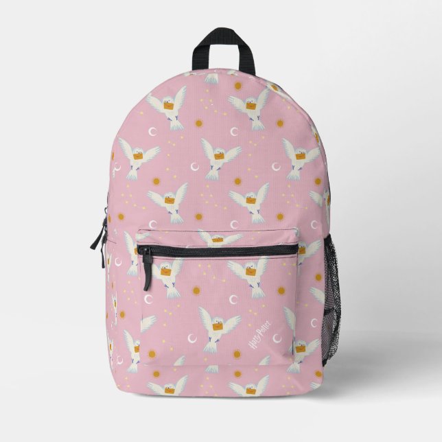 Mochila Impresa Patrón de Hedwig Rosa Solsticio (Anverso)