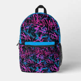 Mochila Impresa Patrón de hip hop de graffiti