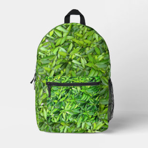 Mochila Impresa Patrón de hojas verdes frondosas - Naturaleza Botá