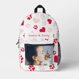 Mochila Impresa Patrón de impresión de fotos y nombres personaliza