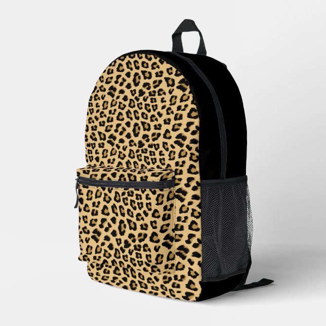 Mochila Impresa Patrón de impresión de leopardo (Esquina derecha trasera )