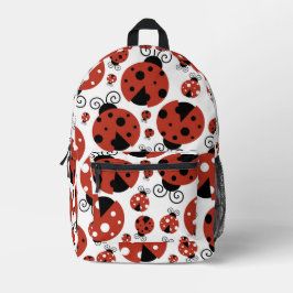 Mochila Impresa Patrón De Ladybugs, Cute Ladybugs, Red Ladybugs