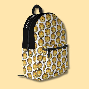 Mochila Impresa Patrón de león de la jungla de niños lindos