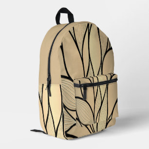 Mochila Impresa Patrón de licencia creativa de cascos de oro antig