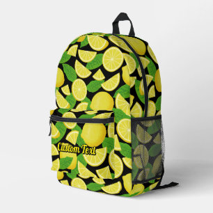 Mochila Impresa Patrón de limón