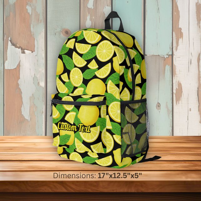 Mochila Impresa Patrón de limón (Subido por el creador)