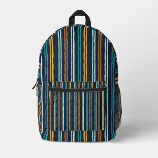 Mochila Impresa patrón de líneas verticales abstractas