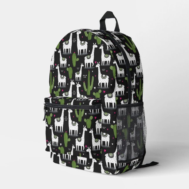 Mochila Impresa Patrón de llamadas felices (Esquina derecha trasera )